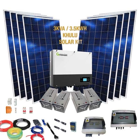 Gauteng 6kW 3kVA Full Hybrid Solar Kit