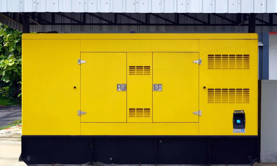 Commercial standby generator installed outside a Gauteng business property Commercial standby generator installed outside a Gauteng business property