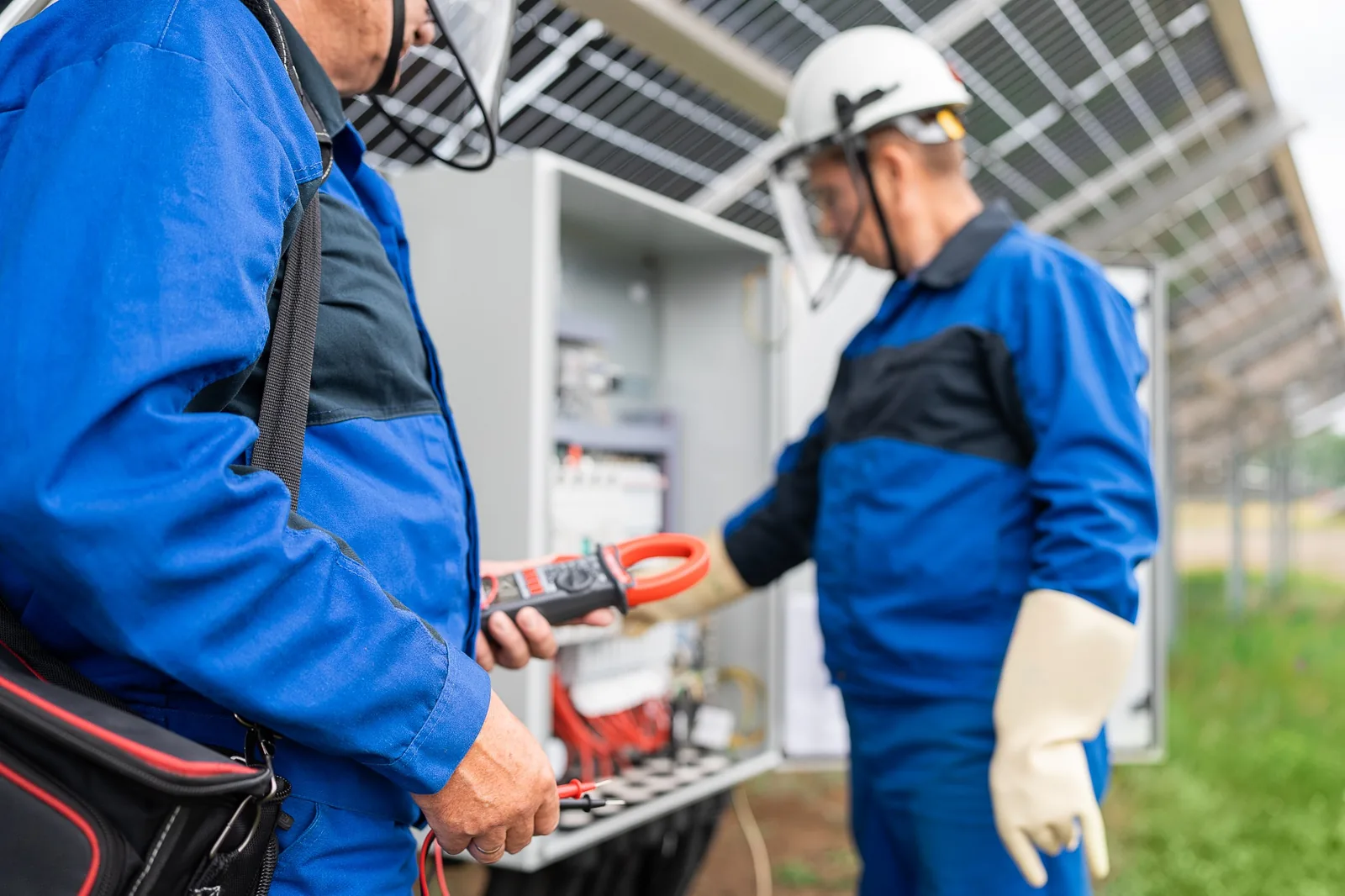 Solar inspection services by electricians for existing solar system faults