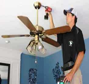 Ceiling fan installation Willow Park Manor