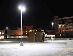 Parking lot lighting in Villa Rosa