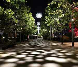 Public area lighting in Leondale