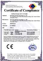 Three Rivers certificate of electrical compliance