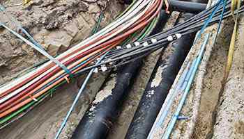 Underground wiring in Bryanston Country Club