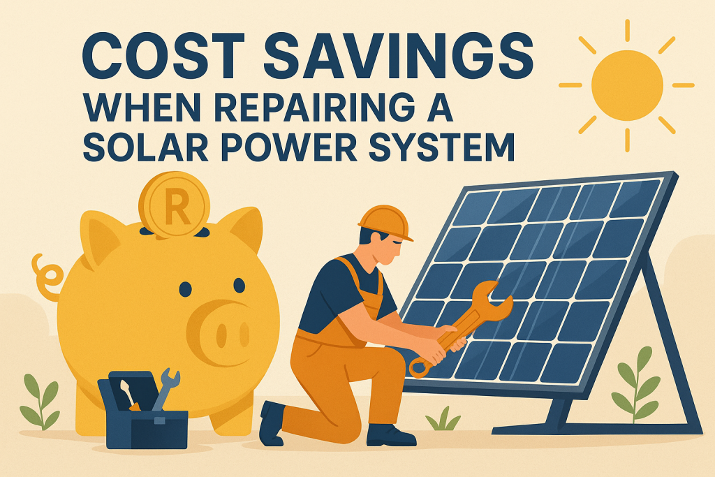 Learn how repairing your solar power system can save you money. Reduce energy costs, extend system life, and maximise your return on investment with expert solar repairs.