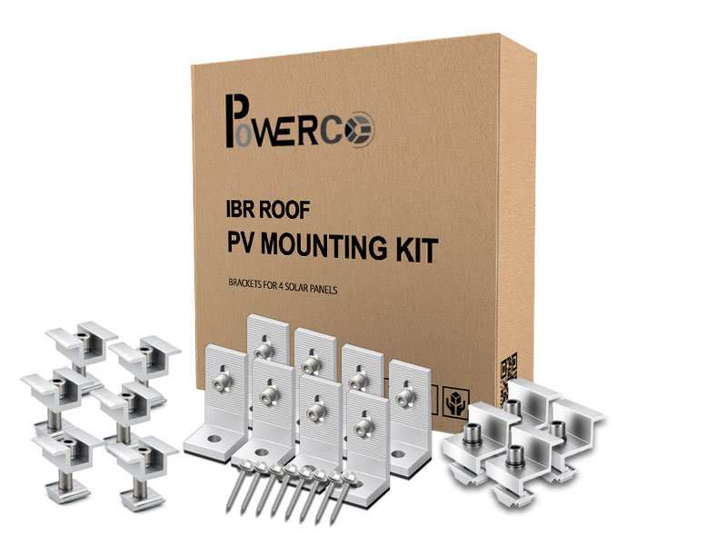 Powerco 4 Panel Solar Mounting Kit for IBR Roof